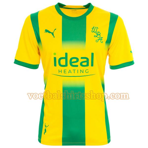 west bromwich albion voetbalshirt uit 2022 2023 mannen thailand geel groen